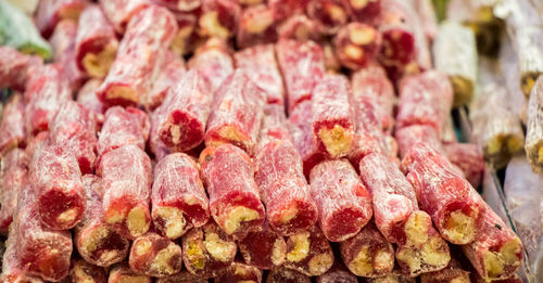 Close-up of vegetables for sale in market