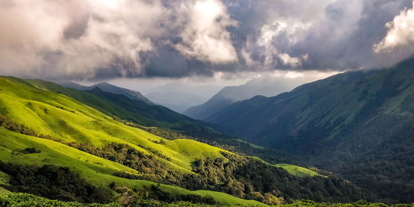Panoramic view of landscape against sky