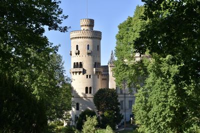 Low angle view of historical building against sky