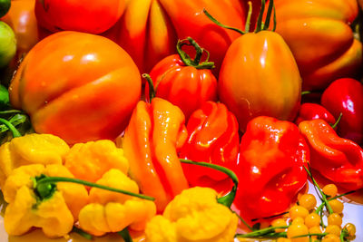 Close-up of bell peppers