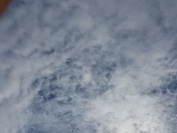 Low angle view of clouds in sky