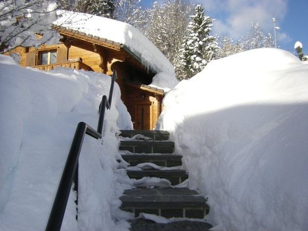 snow, winter, cold temperature, architecture, nature, white color, staircase, building exterior, frozen, tree, day, snowing, built structure, scenics - nature, building, beauty in nature, house, storm, extreme weather, no people, outdoors, chalet, snowdrift, blizzard, warm clothing