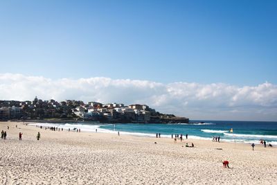 Panoramic view of beach against sky