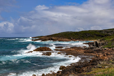 Scenic view of sea against sky