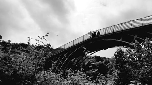 Low angle view of bridge against sky