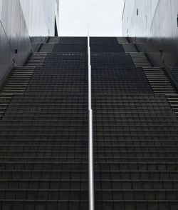 Low angle view of staircase against building