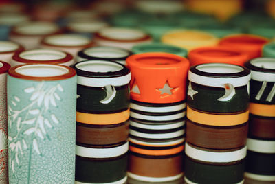 Full frame shot of containers