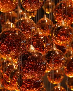 Illuminated christmas lights for sale at market stall