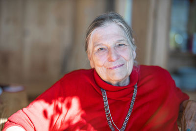 Portrait of smiling woman