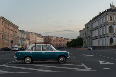 View of city street