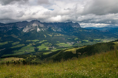 Scenic view of landscape against sky