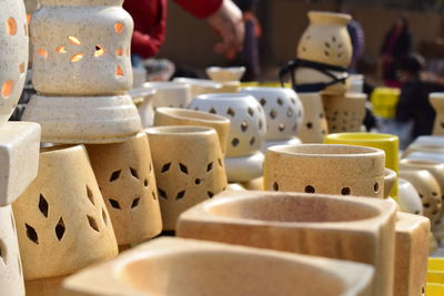 Tea light candles for sale at market