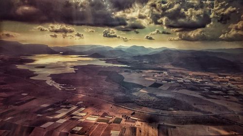 Aerial view of landscape