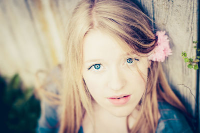 Portrait of girl smiling