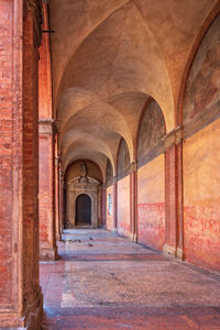 Empty corridor of building