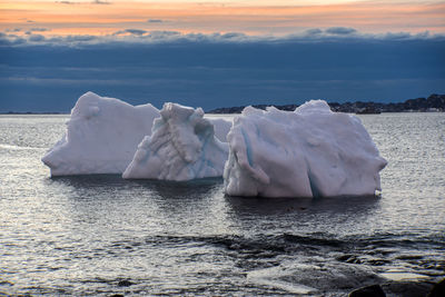 Winter of nuuk in greenland