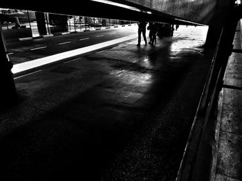 Cars parked on road