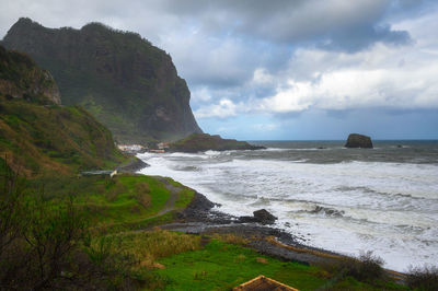 Scenic view of sea against sky