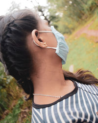 Portrait of woman wearing sunglasses