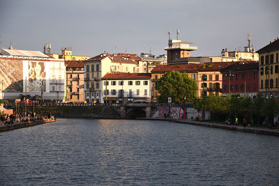 View of buildings at waterfront