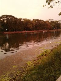 Scenic view of river against sky