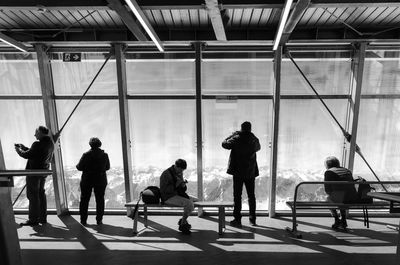 People walking in airport