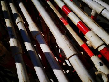 Full frame shot of pipes