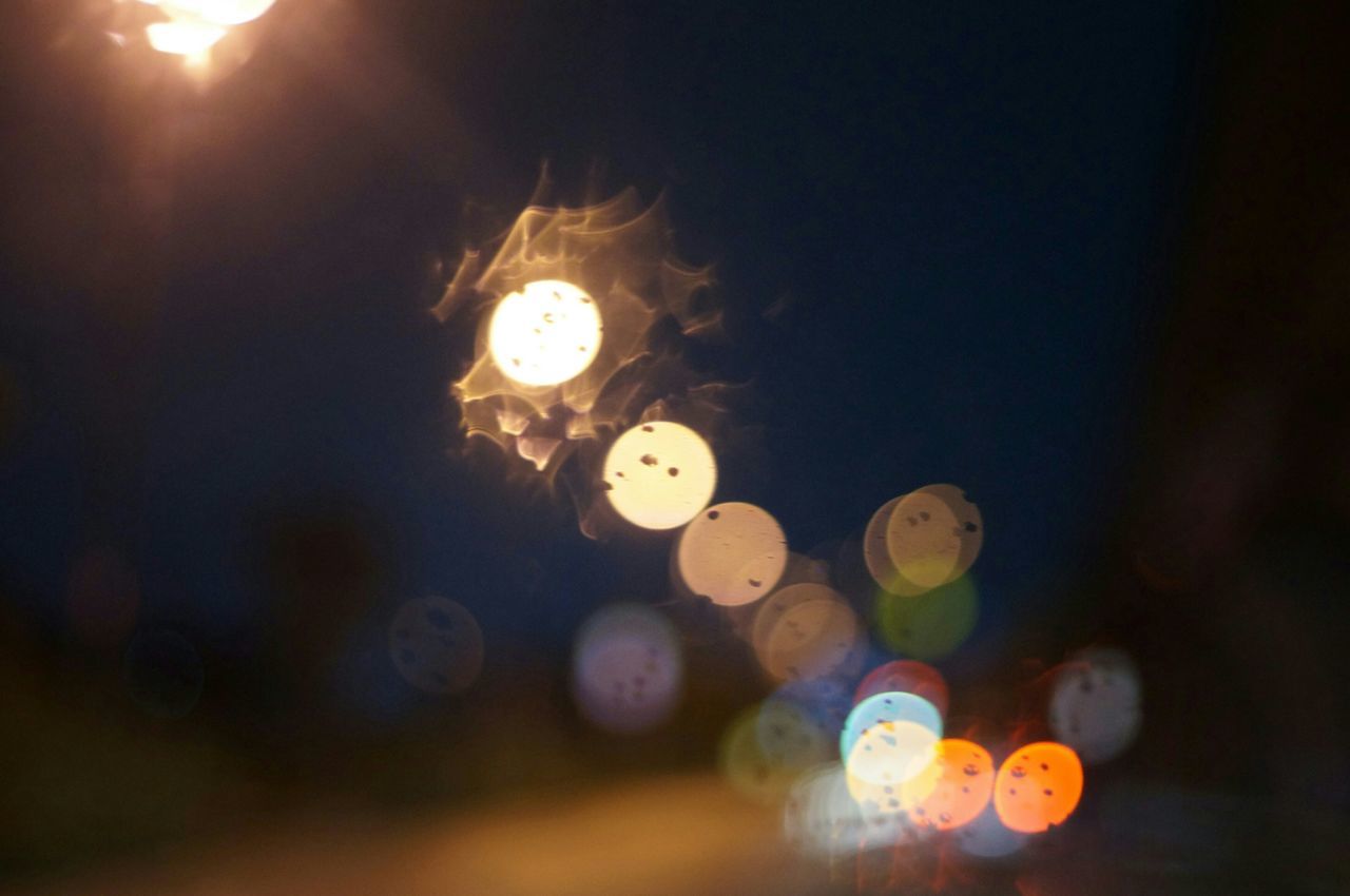 illuminated, lighting equipment, low angle view, night, circle, electricity, electric light, glowing, sky, hanging, decoration, lens flare, light - natural phenomenon, light bulb, close-up, electric lamp, no people, sphere, moon, light