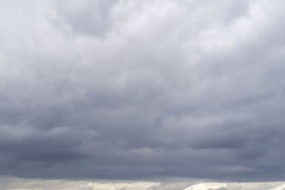 Low angle view of storm clouds in sky