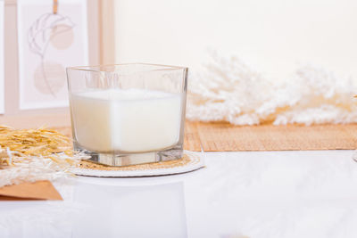 Close-up of drink on table