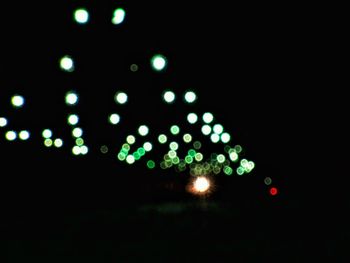 Defocused lights at night