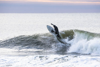 Early morning winter surf