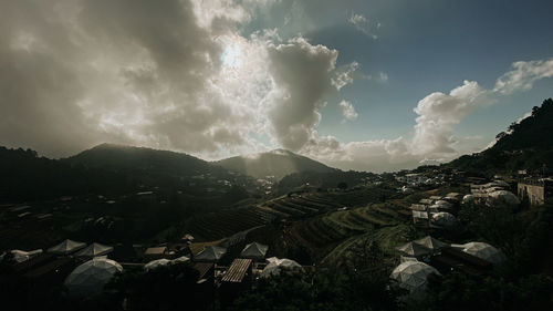 Panoramic view of landscape against sky