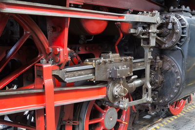 Cropped image of steam train