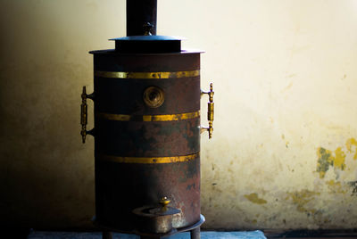 Close-up of machine part