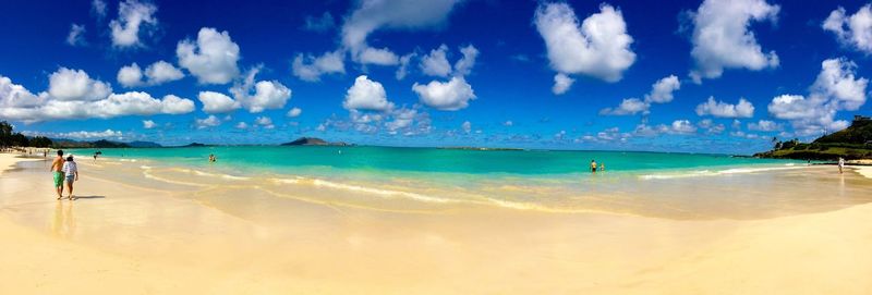 Panoramic view of sea against sky