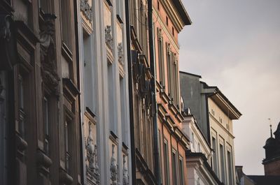 Low angle view of residential building against sky