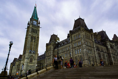 Low angle view of historical building against sky