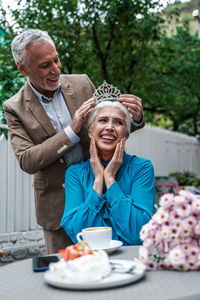 Portrait of a smiling couple