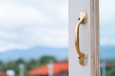 Close-up of door knocker