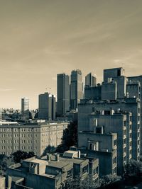 Modern cityscape against sky