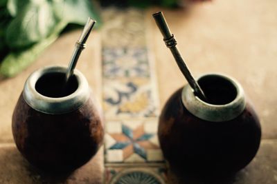 Close-up of drink on table