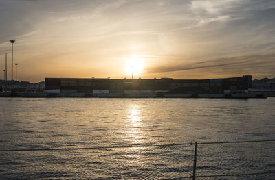 River at sunset