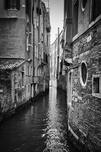 Canal amidst buildings in city