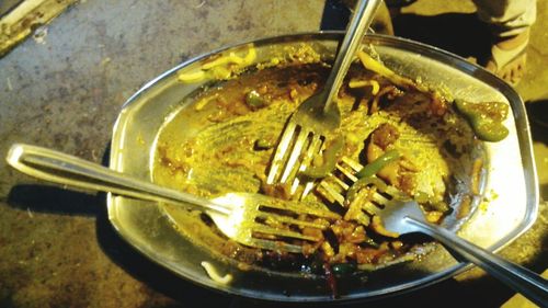 Close-up of preparing food