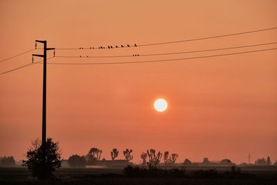 Scenic view of sunset