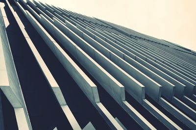 Low angle view of modern building against sky