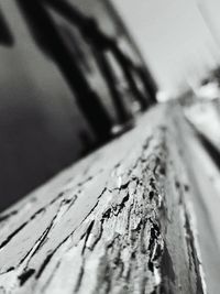 Close-up of wooden plank