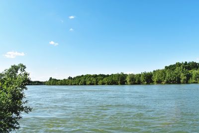 Scenic view of river against sky
