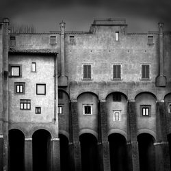 Building against sky in city
